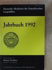 Benno Parthier - Deutsche Akademie der Naturforscher Leopoldina Jahrbuch 1992 [antikvár]