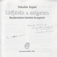 Nikolits Árpád - Időjáték a szigeten (dedikált) [antikvár]