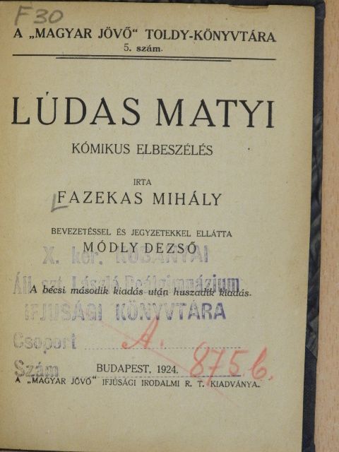 Fazekas Mihály - Lúdas Matyi [antikvár]
