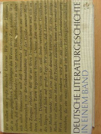 Dr. Hans Jürgen Geerdts - Deutsche Literaturgeschichte in einem Band [antikvár]