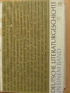 Dr. Hans Jürgen Geerdts - Deutsche Literaturgeschichte in einem Band [antikvár]