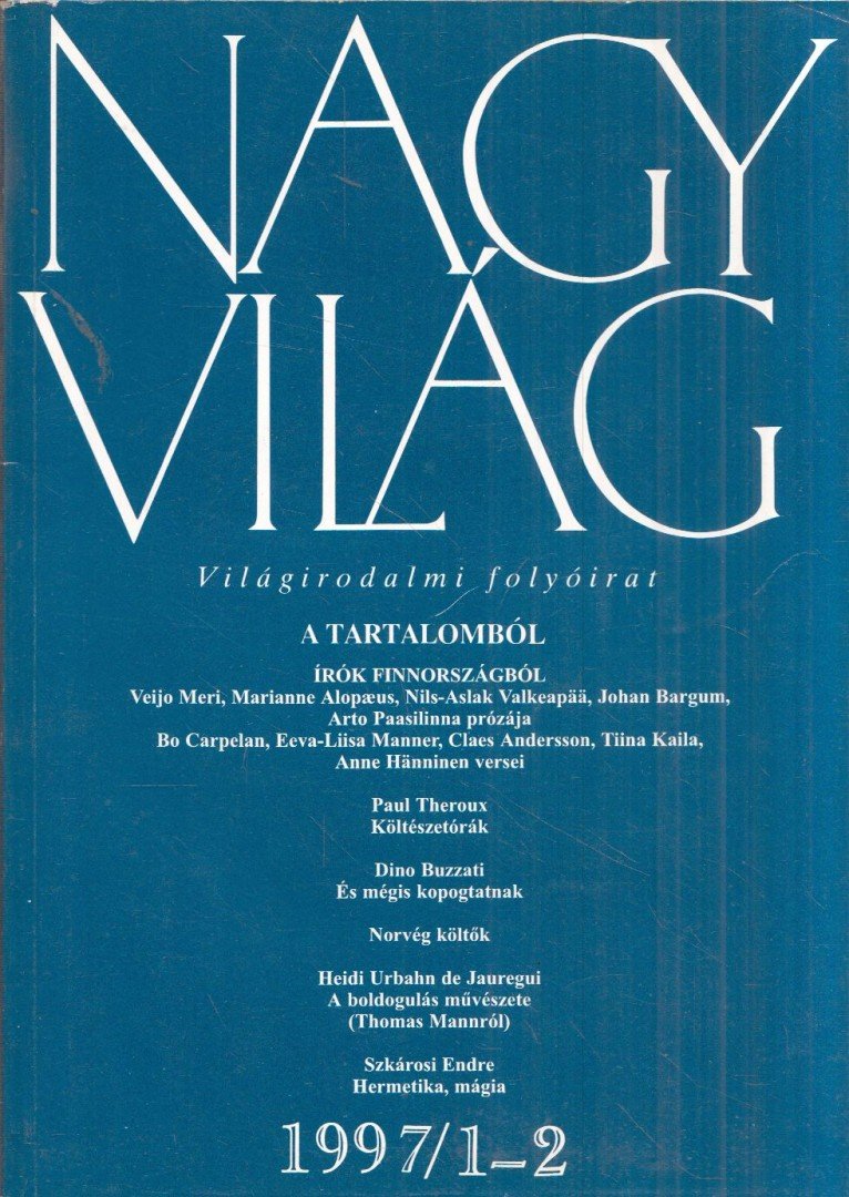FÁZSY ANIKÓ - Nagyvilág 1997/1-2 [antikvár]