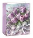 370507 - PAPíRTASAK M.LILA TULIPÁNCSOK.26*32