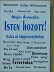 Major Árvácska - Isten hozott! (dedikált példány) [antikvár]