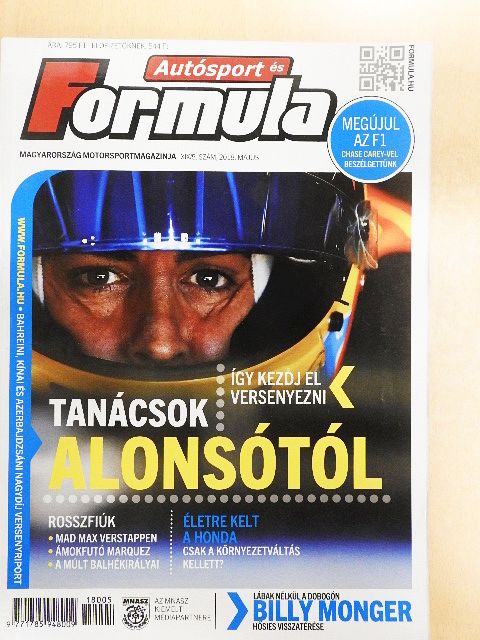 Bognár Viktor - Autósport és Formula 2018. május [antikvár]