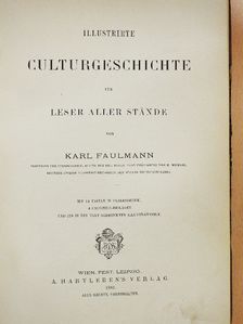 Karl Faulmann - Illustrirte Culturgeschichte [antikvár]