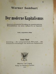 Werner Sombart - Der moderne Kapitalismus I. [antikvár]