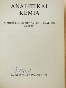 Dr. Pataki László - Analitikai kémia [antikvár]