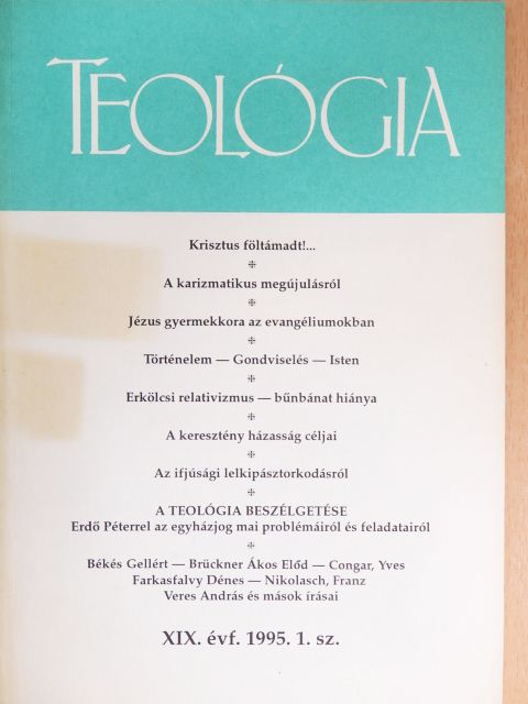 Békés Gellért - Teológia 1995/1. [antikvár]