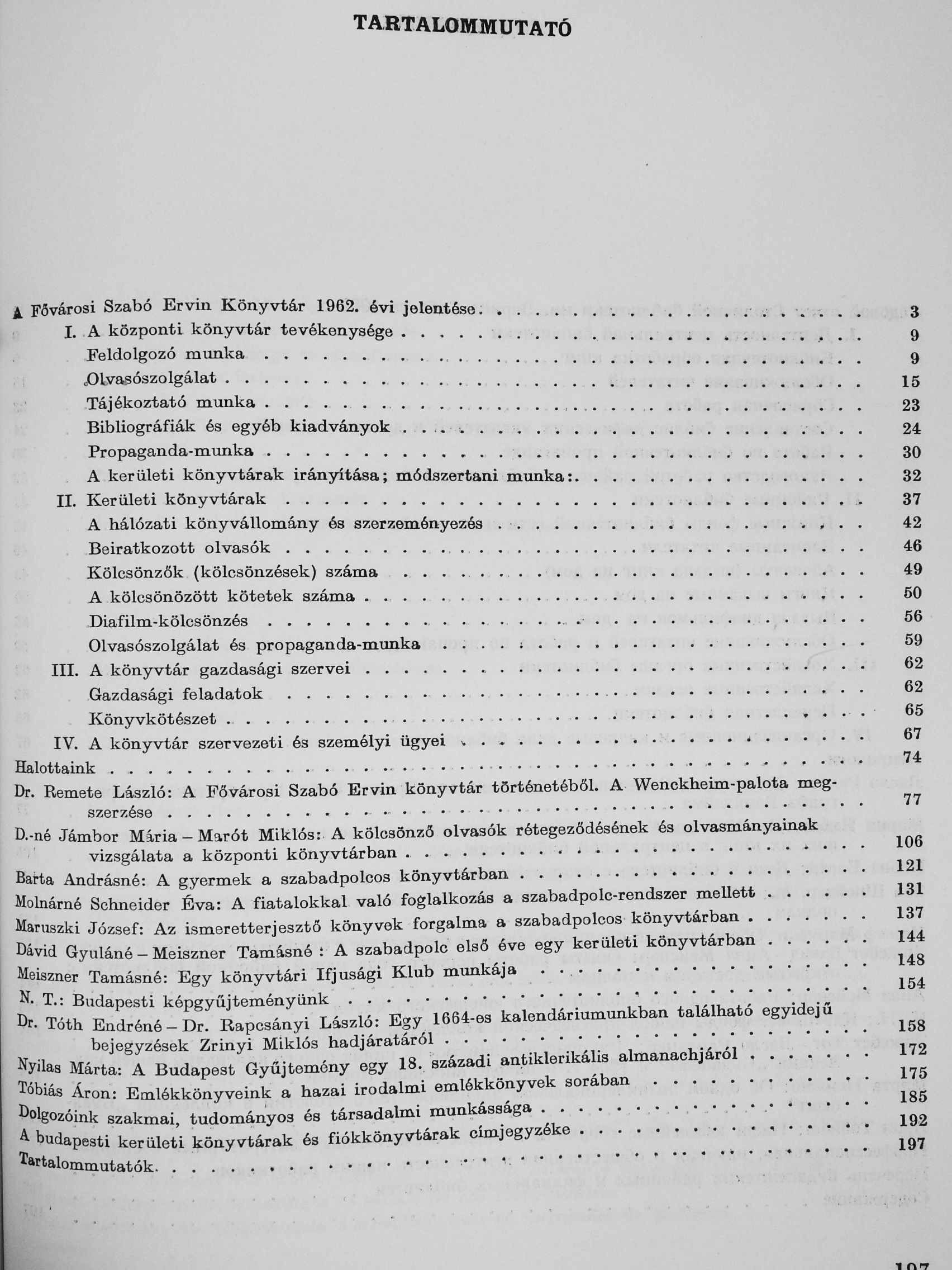 Barta Andrásné - A Fővárosi Szabó Ervin Könyvtár Évkönyve X. [antikvár]