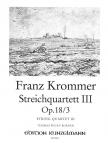 KROMMER FRANZ - STREICHQUARTETT III OP.18/3 (THOMAS WICKY-BORNER)