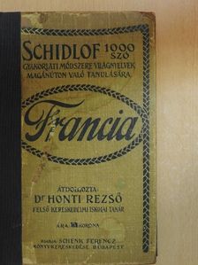 Schidlof - Schidlof gyakorlati módszere - Francia 1-10. füzet [antikvár]