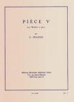 FRANCK, C. - PIÉCE V. POUR HAUTBOIS ET PIANO