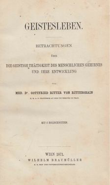 Dr. Gottfried Ritter von Rittershain - Geistesleben [antikvár]