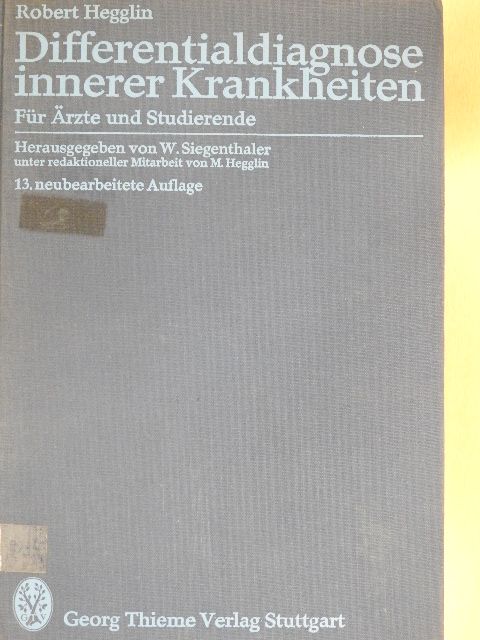 G. Baumgartner - Differentialdiagnose innerer Krankheiten [antikvár]