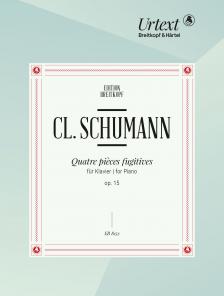 SCHUMANN CLARA - QUATRE PIECES FUGITIVES OP.15 FÜR KLAVIER HERAUSGEGEBEN VON J.DRAHEIM