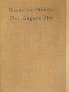 Erich Marcks - Der jüngere Pitt [antikvár]