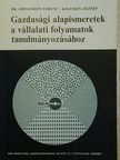 Dr. Gregorits Ferenc - Gazdasági alapismeretek a vállalati folyamatok tanulmányozásához [antikvár]
