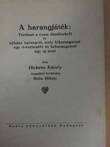 Dickens Károly - A harangjáték [antikvár]