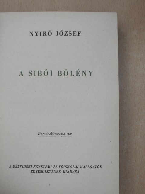 Nyirő József - A sibói bölény I-II. [antikvár]