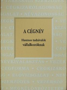 A cégnév [antikvár]