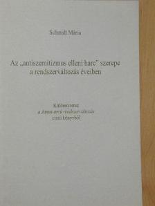 Az "antiszemitizmus elleni harc" szerepe a rendszerváltozás éveiben [antikvár]