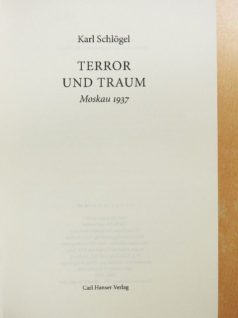 Karl Schlögel - Terror und Traum [antikvár]