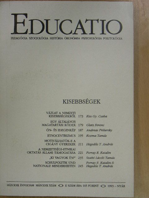 Imre Anna - Educatio 1993. nyár [antikvár]