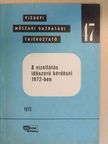 A vízellátás időszerű kérdései 1972-ben [antikvár]