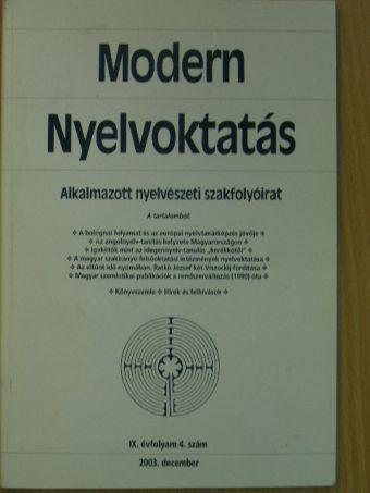 Balázs Géza - Modern Nyelvoktatás 2003/4. [antikvár]