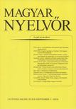 Magyar Nyelvőr 124. évfolyam 2000. július- szeptember 3. szám [antikvár]