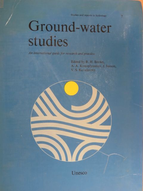 Ground-water studies [antikvár]
