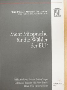 Dominique Bocquet - Mehr Mitsprache für die Wähler der EU? [antikvár]
