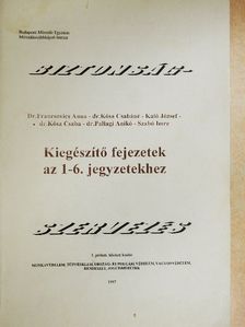 Dr. Francsovics Anna - Kiegészítő fejezetek az 1-6. jegyzetekhez [antikvár]