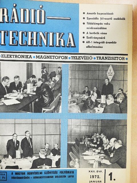 Ferenczi Ödön - Rádiótechnika 1972. (nem teljes évfolyam) [antikvár]
