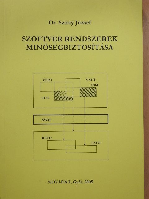 Dr. Sziray József - Szoftver rendszerek minőségbiztosítása [antikvár]