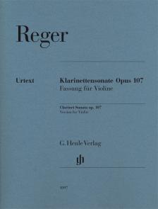 REGER - KLARINETTENSONATE OP.107 FASSUNG FÜR VIOLINE (KUBE)