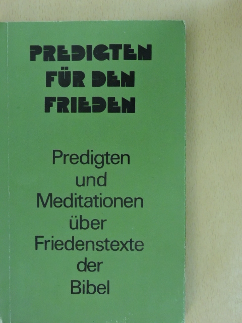 C. G. Baeta - Predigten für den frieden [antikvár]
