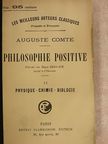 Auguste Comte - La Philosophie Positive II. (töredék) [antikvár]