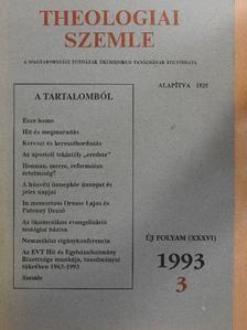 Balla Péter - Theologiai Szemle 1993/3. [antikvár]