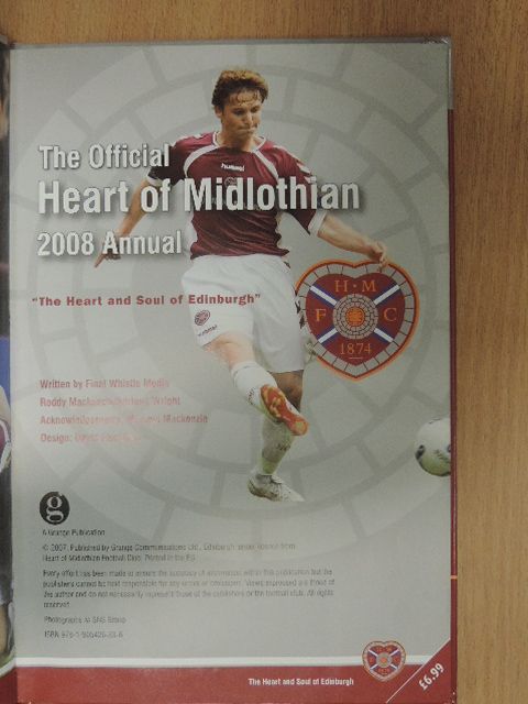Adriana Wright - The Official Heart of Midlothian 2008 Annual [antikvár]