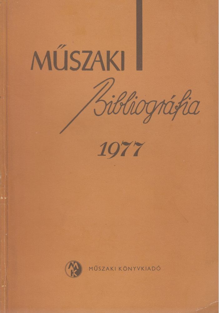 Jánszky Lajos - Műszaki bibliográfia 1977. [antikvár]