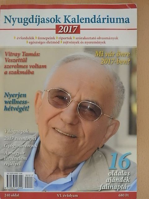 Nyugdíjasok Kalendáriuma 2017 [antikvár]
