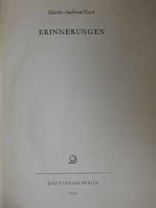 Martin Andersen Nexö - Erinnerungen [antikvár]