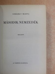 Gergely Márta - Második nemzedék [antikvár]