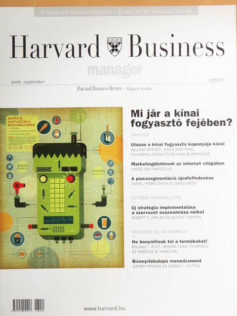 Vasné Egri Magdolna - Harvard Business Manager - Harvard Business Review 2006. szeptember [antikvár]