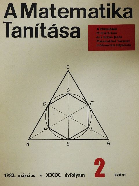 Bogdán Zoltán - A matematika tanítása 1982. március [antikvár]