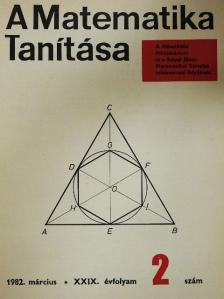 Bogdán Zoltán - A matematika tanítása 1982. március [antikvár]