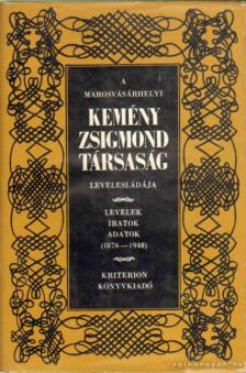 Marosi Ildikó - A marosvásárhelyi Kemény Zsigmond Társaság levelesládája [antikvár]