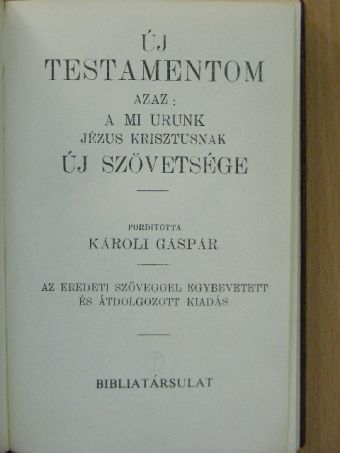 Új Testamentom/A zsoltárok könyve [antikvár]